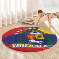 Venezuela Round Carpet Coat Of Arms Curve Style