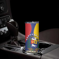 Personalized Venezuela Skinny Tumbler Coat Of Arms Curve Style