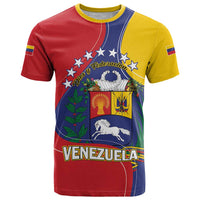 Personalized Venezuela T Shirt Coat Of Arms Curve Style