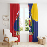 Venezuela Window Curtain Coat Of Arms Curve Style