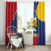Venezuela Window Curtain Coat Of Arms Curve Style