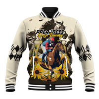 Personalized Preakness Horse Racing Baseball Jacket Middle Jewel