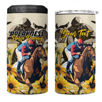 Personalized Preakness Horse Racing 4 in 1 Can Cooler Tumbler Middle Jewel