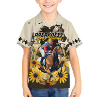 Personalized Preakness Horse Racing Family Matching Tank Maxi Dress and Hawaiian Shirt Middle Jewel