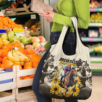Preakness Horse Racing Grocery Bag Middle Jewel