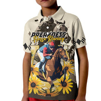 Personalized Preakness Horse Racing Kid Polo Shirt Middle Jewel