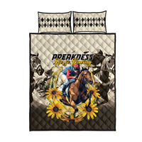 Preakness Horse Racing Quilt Bed Set Middle Jewel
