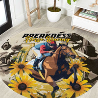 Preakness Horse Racing Round Carpet Middle Jewel