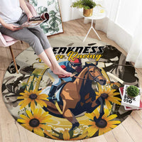 Preakness Horse Racing Round Carpet Middle Jewel