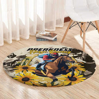 Preakness Horse Racing Round Carpet Middle Jewel