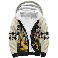 Personalized Preakness Horse Racing Sherpa Hoodie Middle Jewel