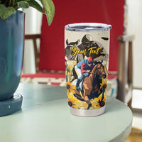 Personalized Preakness Horse Racing Tumbler Cup Middle Jewel