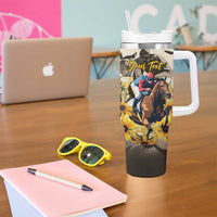 Personalized Preakness Horse Racing Tumbler With Handle Middle Jewel