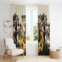 Preakness Horse Racing Window Curtain Middle Jewel