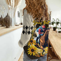 Personalized Preakness Horse Racing Women Casual Shirt Middle Jewel