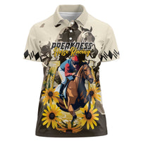 Personalized Preakness Horse Racing Women Polo Shirt Middle Jewel