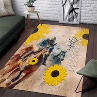 Preakness Horse Racing Area Rug Run for the Black Eyed Susans