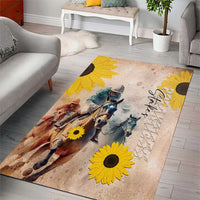 Preakness Horse Racing Area Rug Run for the Black Eyed Susans