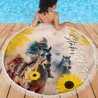 Preakness Horse Racing Beach Blanket Run for the Black Eyed Susans