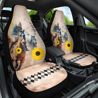 Preakness Horse Racing Car Seat Cover Run for the Black Eyed Susans