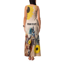 Personalized Preakness Horse Racing Family Matching Tank Maxi Dress and Hawaiian Shirt Run for the Black Eyed Susans