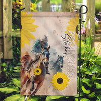 Preakness Horse Racing Garden Flag Run for the Black Eyed Susans