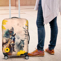 Preakness Horse Racing Luggage Cover Run for the Black Eyed Susans