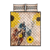 Preakness Horse Racing Quilt Bed Set Run for the Black Eyed Susans