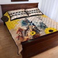 Preakness Horse Racing Quilt Bed Set Run for the Black Eyed Susans