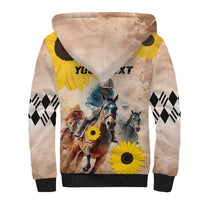 Personalized Preakness Horse Racing Sherpa Hoodie Run for the Black Eyed Susans