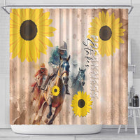 Preakness Horse Racing Shower Curtain Run for the Black Eyed Susans