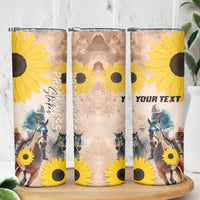 Personalized Preakness Horse Racing Skinny Tumbler Run for the Black Eyed Susans