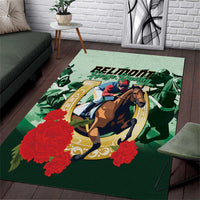 Belmont Horse Racing Area Rug The Test of the Champion