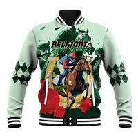 Personalized Belmont Horse Racing Baseball Jacket The Test of the Champion