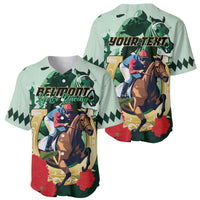 Personalized Belmont Horse Racing Baseball Jersey The Test of the Champion