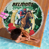 Belmont Horse Racing Beach Blanket The Test of the Champion