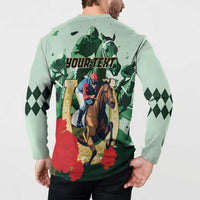 Personalized Belmont Horse Racing Button Sweatshirt The Test of the Champion