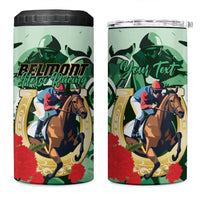 Personalized Belmont Horse Racing 4 in 1 Can Cooler Tumbler The Test of the Champion