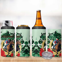 Personalized Belmont Horse Racing 4 in 1 Can Cooler Tumbler The Test of the Champion