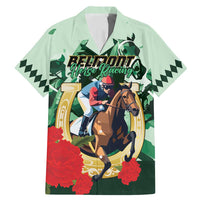 Personalized Belmont Horse Racing Family Matching Mermaid Dress and Hawaiian Shirt The Test of the Champion