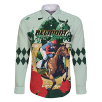Personalized Belmont Horse Racing Family Matching Puletasi and Hawaiian Shirt The Test of the Champion