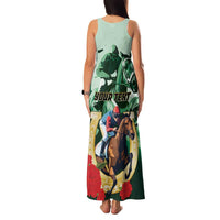 Personalized Belmont Horse Racing Family Matching Tank Maxi Dress and Hawaiian Shirt The Test of the Champion
