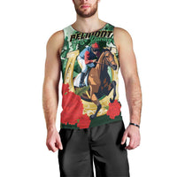 Personalized Belmont Horse Racing Men Tank Top The Test of the Champion