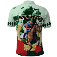 Personalized Belmont Horse Racing Polo Shirt The Test of the Champion