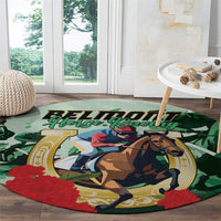 Belmont Horse Racing Round Carpet The Test of the Champion