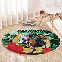 Belmont Horse Racing Round Carpet The Test of the Champion