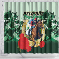 Belmont Horse Racing Shower Curtain The Test of the Champion