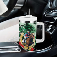Personalized Belmont Horse Racing Tumbler With Handle The Test of the Champion