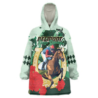 Personalized Belmont Horse Racing Wearable Blanket Hoodie The Test of the Champion