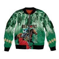 Personalized Belmont Horse Racing Bomber Jacket Run for the Carnations